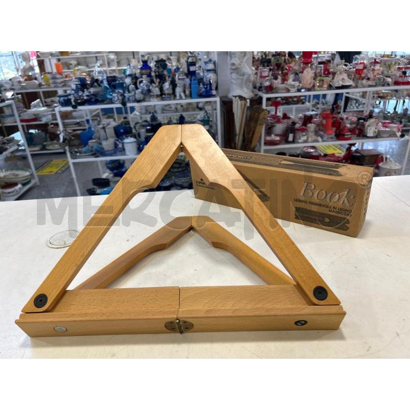 LEGGIO PIEGHEVOLE LEGNO FOPPAPEDRETTI  | Mercatino dell'Usato Roma rebibbia 1