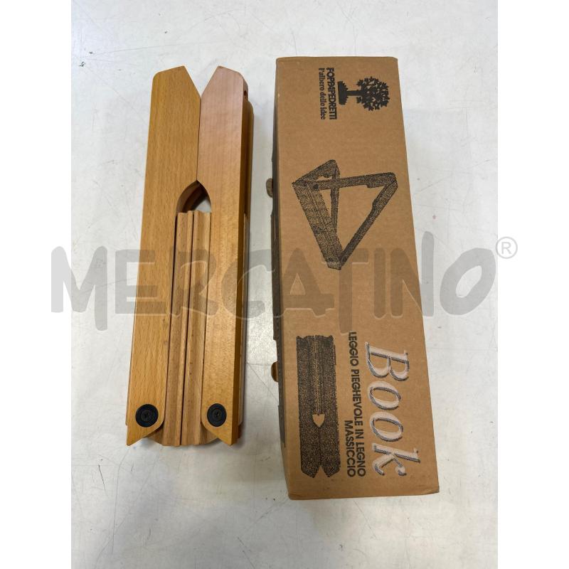 LEGGIO PIEGHEVOLE LEGNO FOPPAPEDRETTI  | Mercatino dell'Usato Roma rebibbia 2