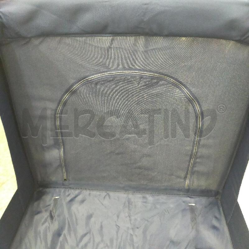 LETTINO CAMPEGGIO INGLESINA BLU CON RUOTE | Mercatino dell'Usato Roma rebibbia 3