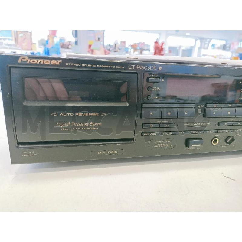 Lettore stereo cassette pioneer ct-w606dr