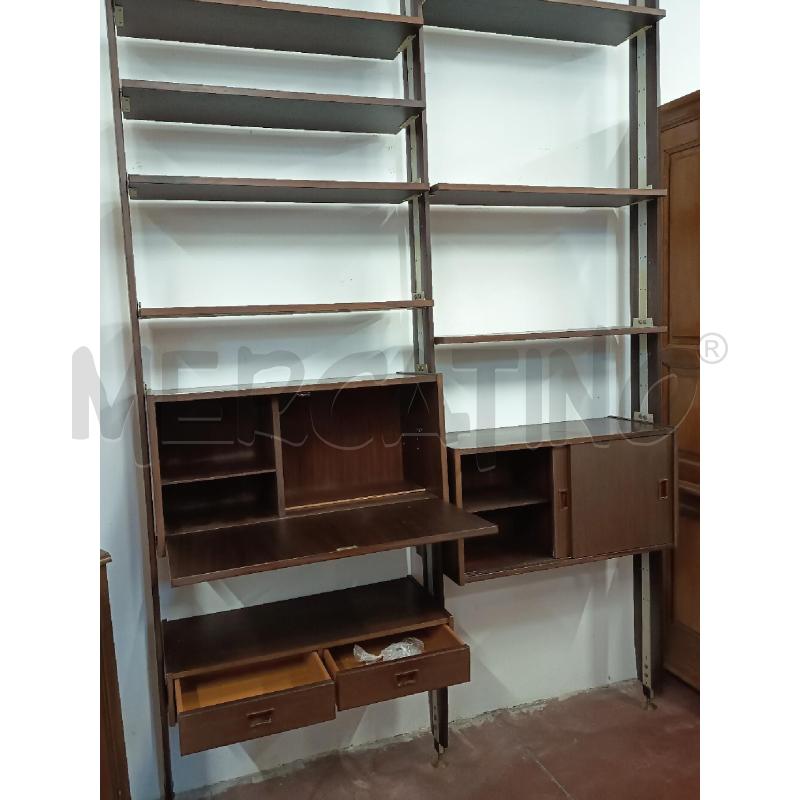LIBRERIA 2 MODULI PALISSANDRO | Mercatino dell'Usato Roma rebibbia 1