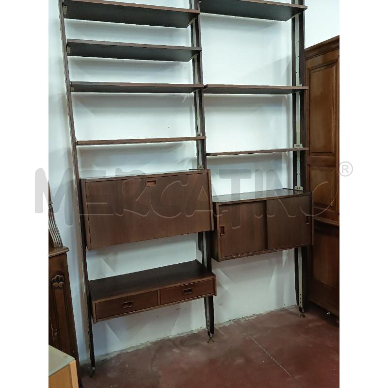 LIBRERIA 2 MODULI PALISSANDRO | Mercatino dell'Usato Roma rebibbia 2