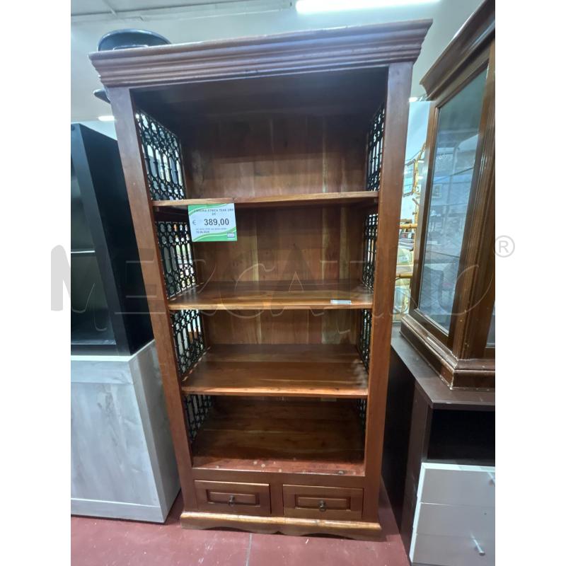 LIBRERIA ETNICA TEAK 3/RIP 2/C  | Mercatino dell'Usato Roma rebibbia 1