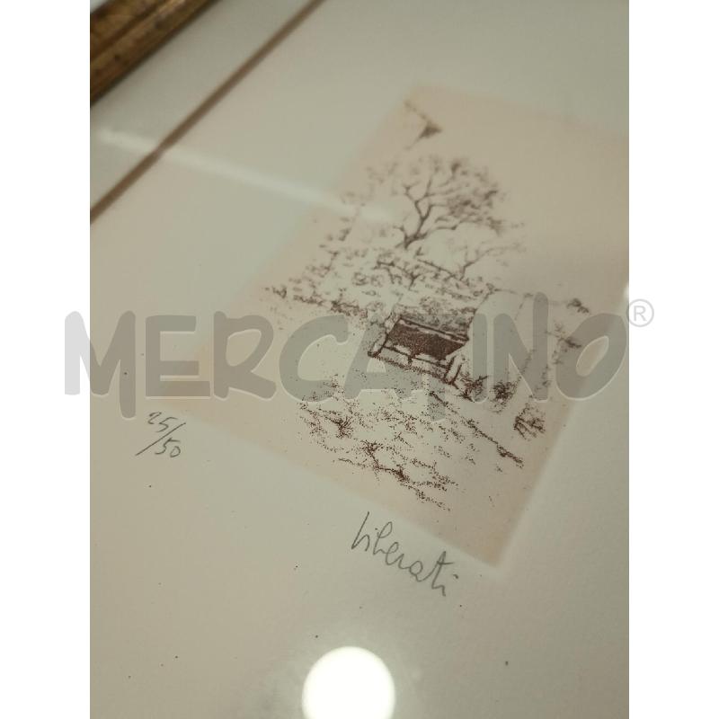 LITOGRAFIA SCORCIO CITTÀ FIRMA LIBERATI C/DOR  | Mercatino dell'Usato Roma rebibbia 2
