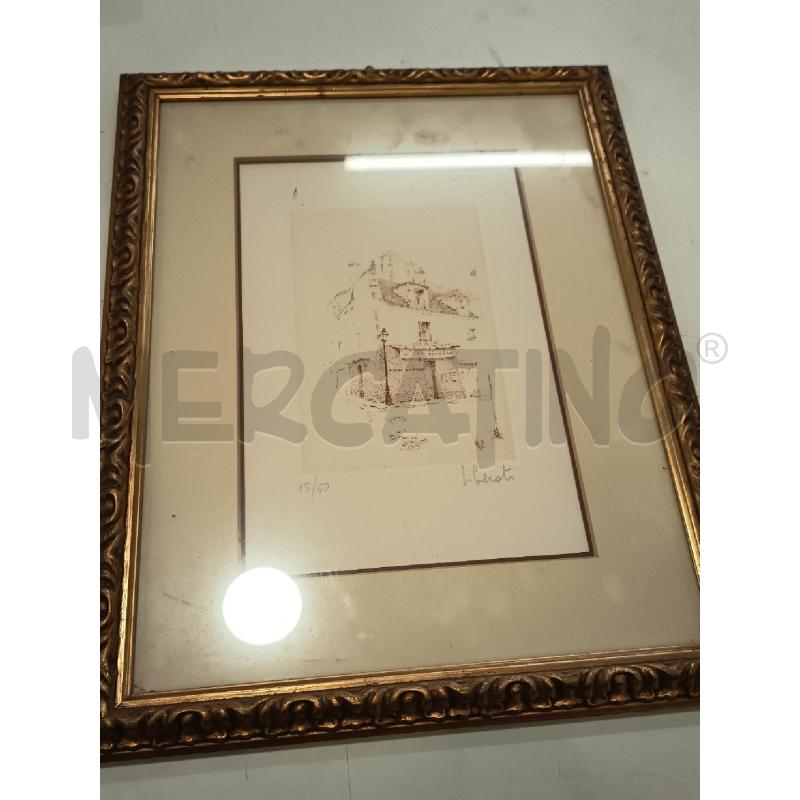 LITOGRAFIA SCORCIO CITTÀ FIRMA LIBERATI C/DOR  | Mercatino dell'Usato Roma rebibbia 1