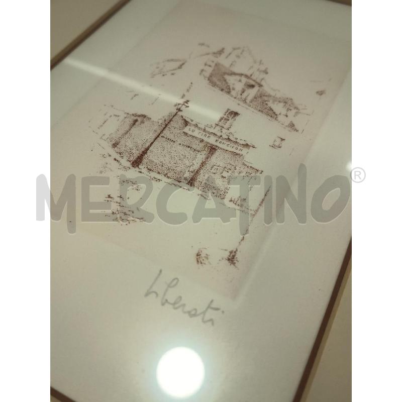 LITOGRAFIA SCORCIO CITTÀ FIRMA LIBERATI C/DOR  | Mercatino dell'Usato Roma rebibbia 2
