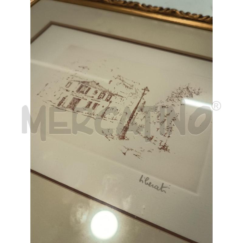 LITOGRAFIA SCORCIO CITTÀ FIRMA LIBERATI C/DOR  | Mercatino dell'Usato Roma rebibbia 2
