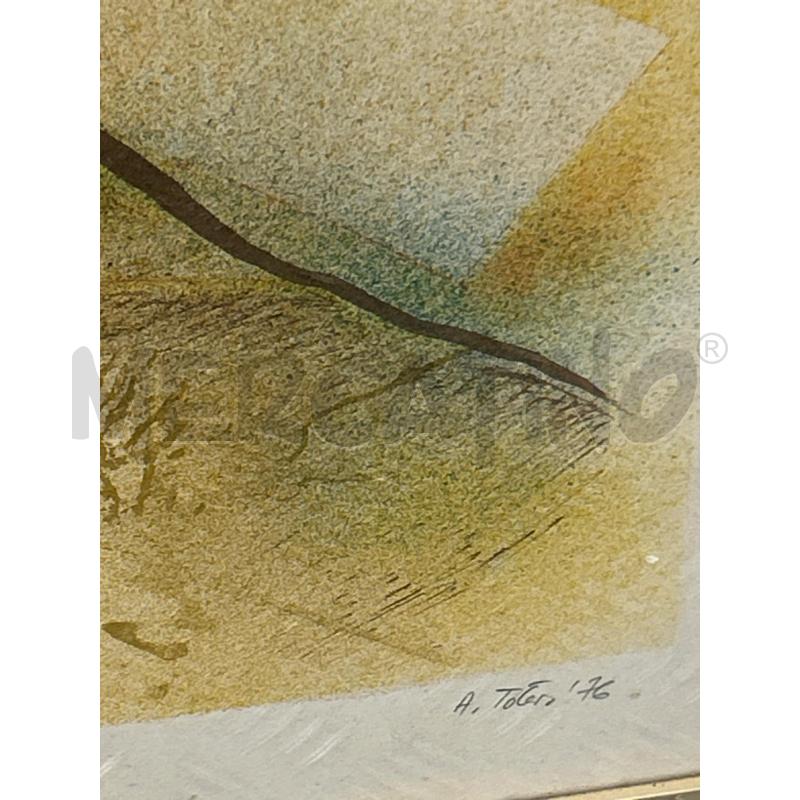 LITOGRAFIA UOMO A CAVALLO ANTONIO TOTERO 7/99 106X75 | Mercatino dell'Usato Roma rebibbia 3