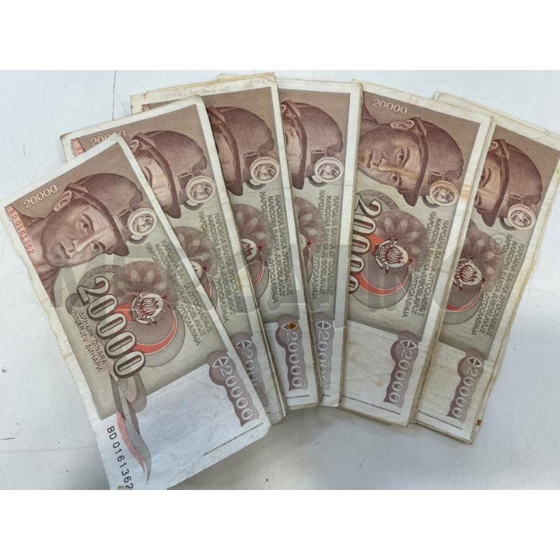 LOTTO BANCONOTE 20000 DINARA | Mercatino dell'Usato Roma rebibbia 1