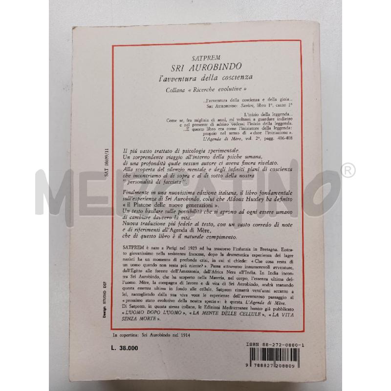 L'AVVENTURA DELLA COSCIENZA 2004 EDIZIONI MEDITERRANEE | Mercatino dell'Usato Roma rebibbia 2