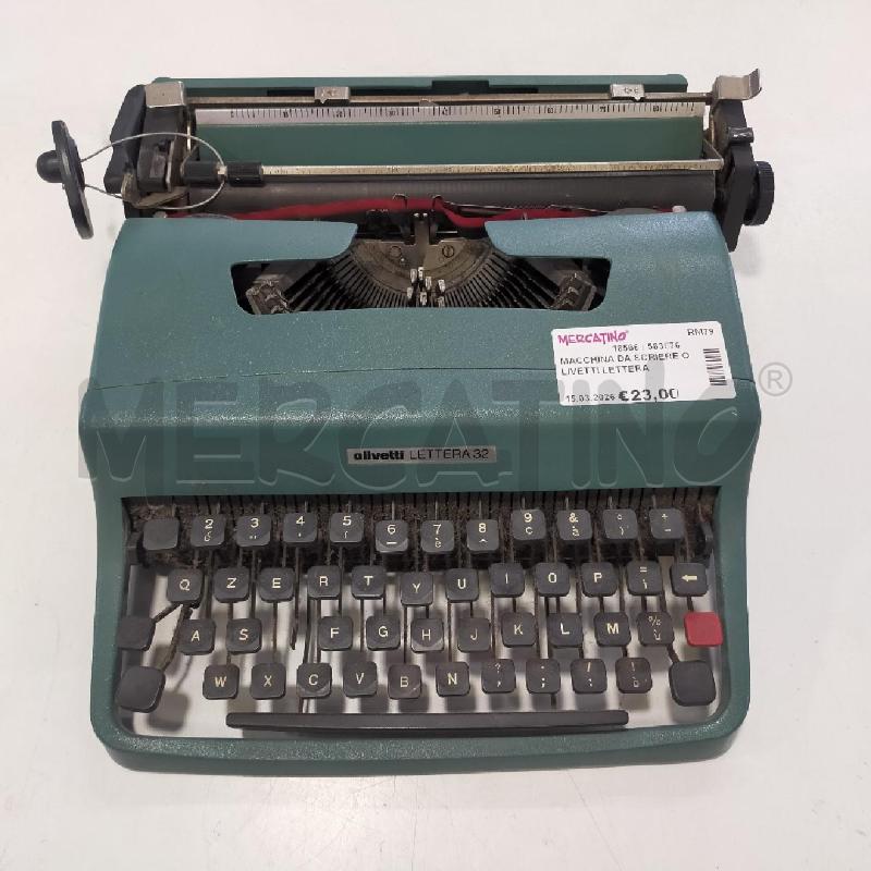 MACCHINA DA SCRIERE OLIVETTI LETTERA 32 | Mercatino dell'Usato Roma rebibbia 1