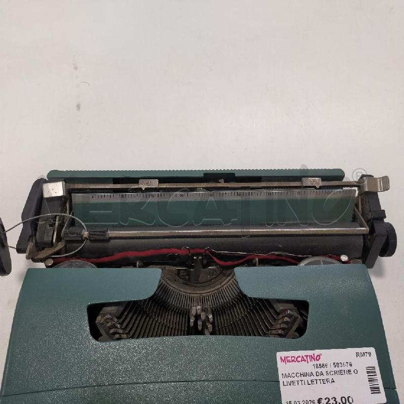 MACCHINA DA SCRIERE OLIVETTI LETTERA 32 | Mercatino dell'Usato Roma rebibbia 3