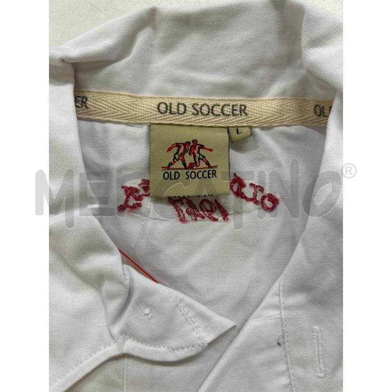 MAGLIA CALCIO BIANCA VINTAGE OLD SOCCER INGHILTERRA  | Mercatino dell'Usato Roma rebibbia 3