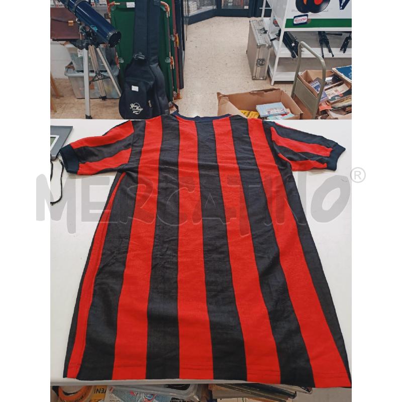 MAGLIA CALCIO ROSSO NERO STEMMA CROCE | Mercatino dell'Usato Roma rebibbia 2