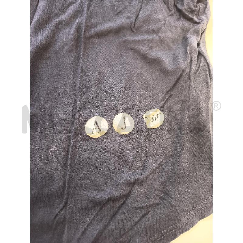 MAGLIA DONNA ARMANI JEANS BLU SCRITTA LATERALE  | Mercatino dell'Usato Roma rebibbia 3