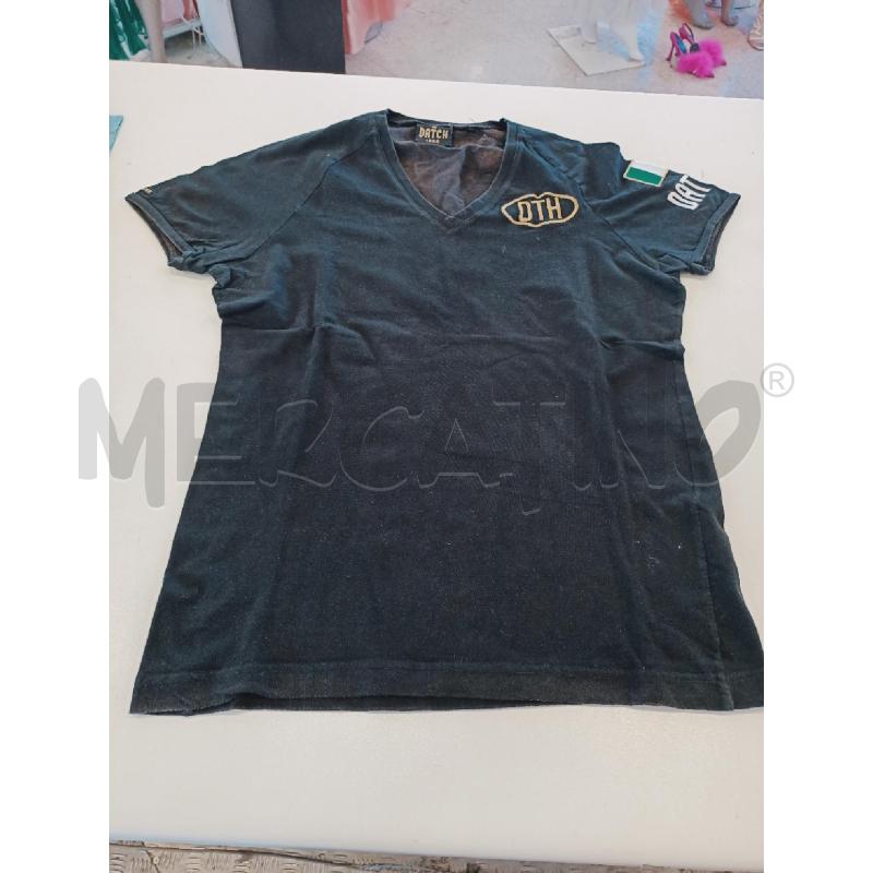 MAGLIA DONNA DATCH NERA SCRITTA DORATA | Mercatino dell'Usato Roma rebibbia 1