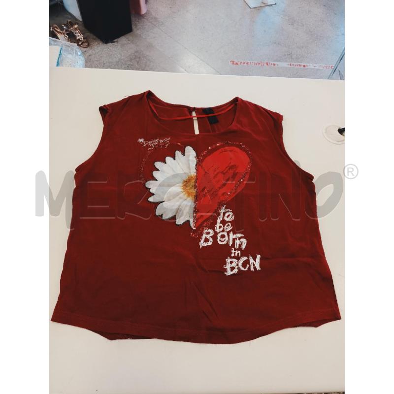 MAGLIA DONNA DESIGUAL BORDEUX METÀ CUORE METÀ FIORE | Mercatino dell'Usato Roma rebibbia 1