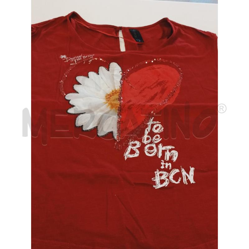 MAGLIA DONNA DESIGUAL BORDEUX METÀ CUORE METÀ FIORE | Mercatino dell'Usato Roma rebibbia 3