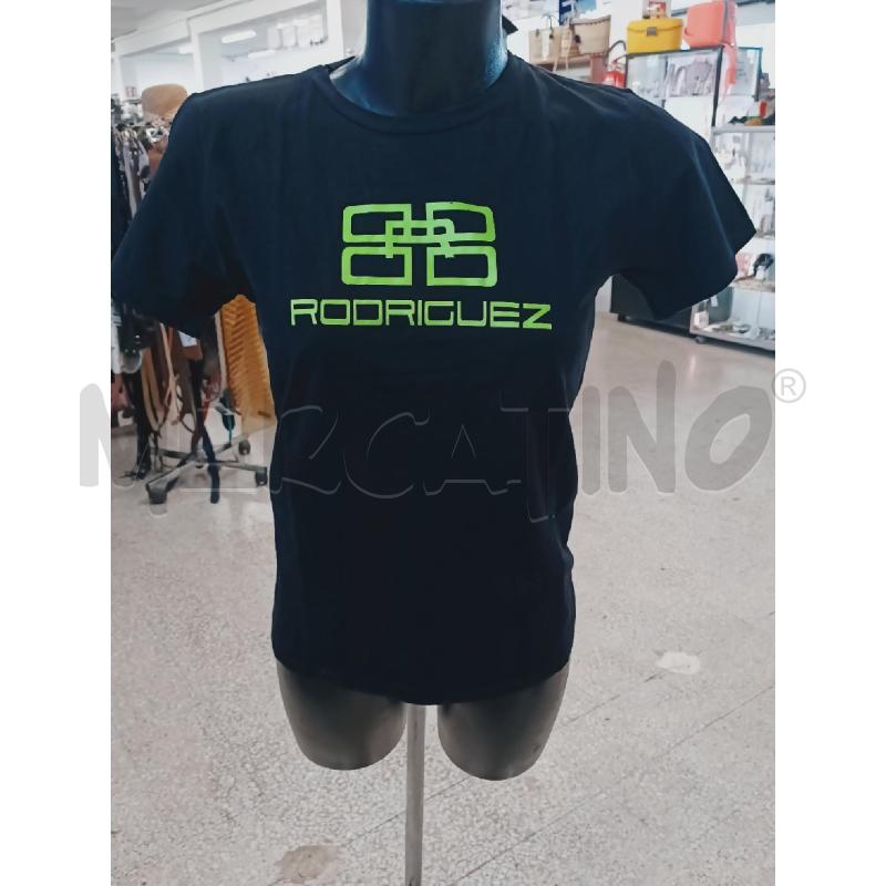 MAGLIA DONNA DIEGO RODRIGUEZ NERA SCRITTA VERDE FLUO | Mercatino dell'Usato Roma rebibbia 1