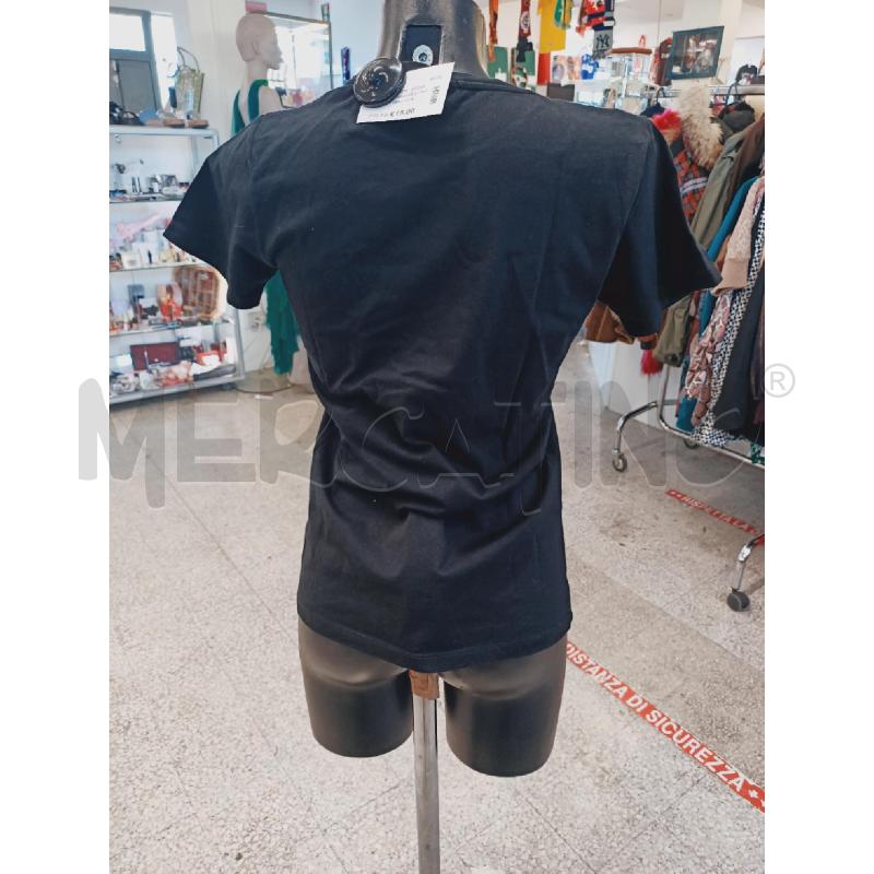 MAGLIA DONNA DIEGO RODRIGUEZ NERA SCRITTA VERDE FLUO | Mercatino dell'Usato Roma rebibbia 2