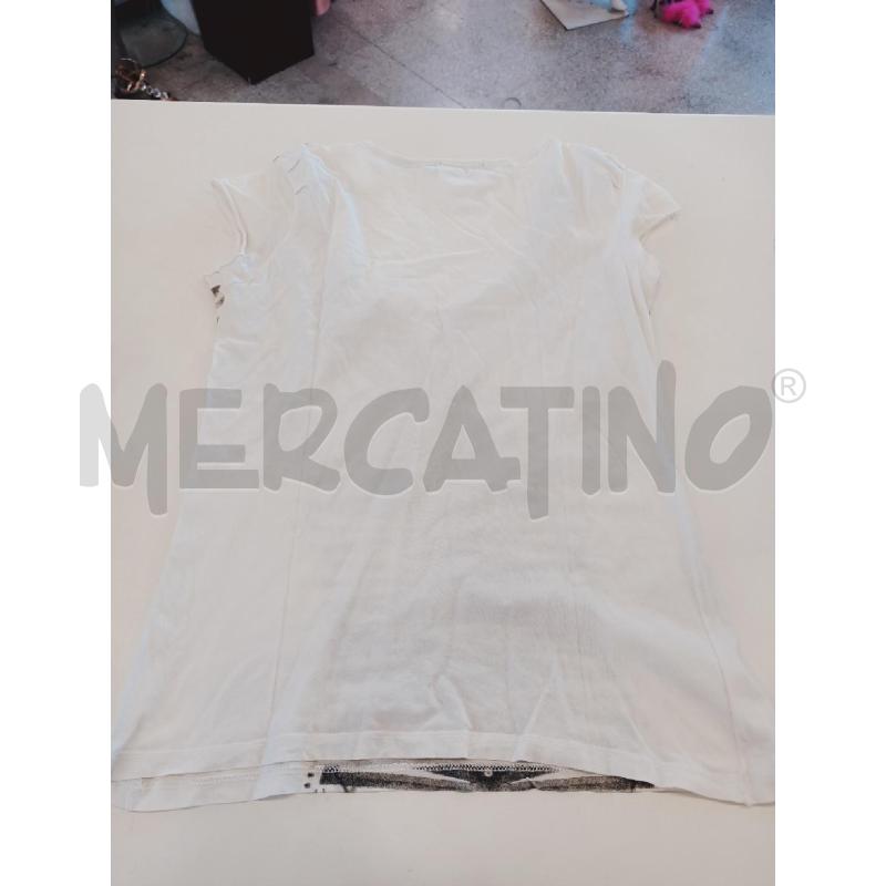 MAGLIA DONNA DIESEL BIANCA DECORI GRIGI | Mercatino dell'Usato Roma rebibbia 2