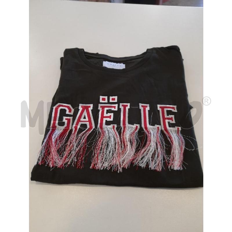 MAGLIA DONNA GAELLE VERDE SCRITTA BIANCA ROSSA | Mercatino dell'Usato Roma rebibbia 2