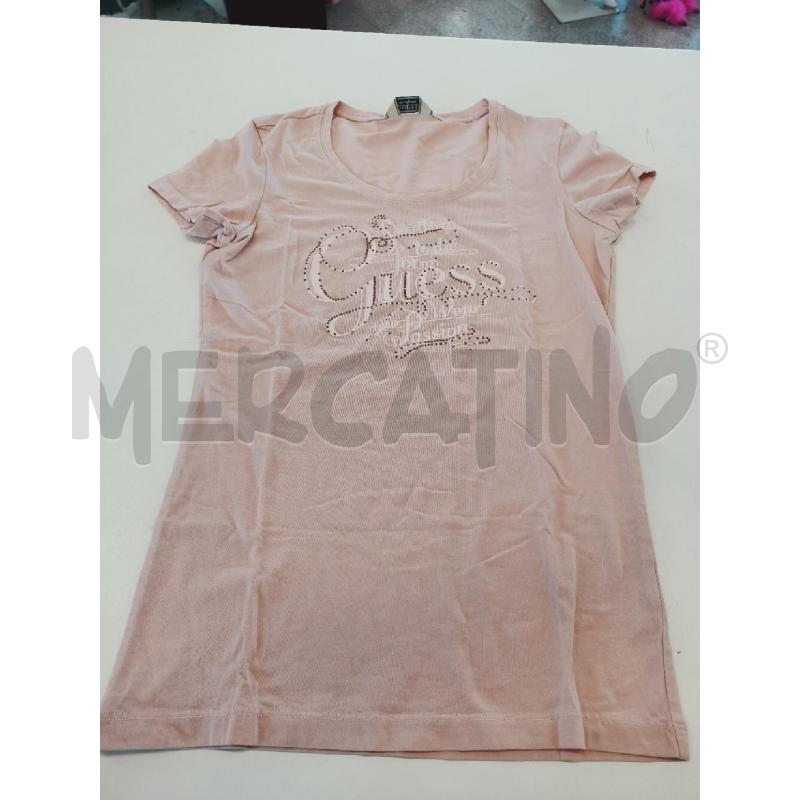 MAGLIA DONNA GUESS ROSA ANTICO STRASS | Mercatino dell'Usato Roma rebibbia 1
