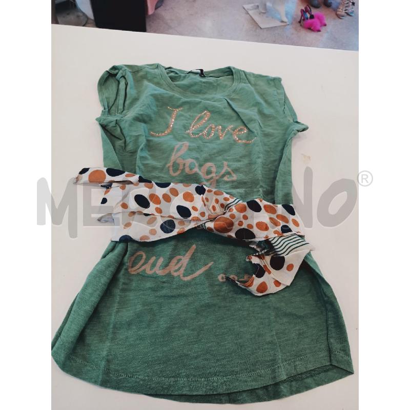 MAGLIA DONNA LIU-JO VERDE SCRITTA STRASS | Mercatino dell'Usato Roma rebibbia 3