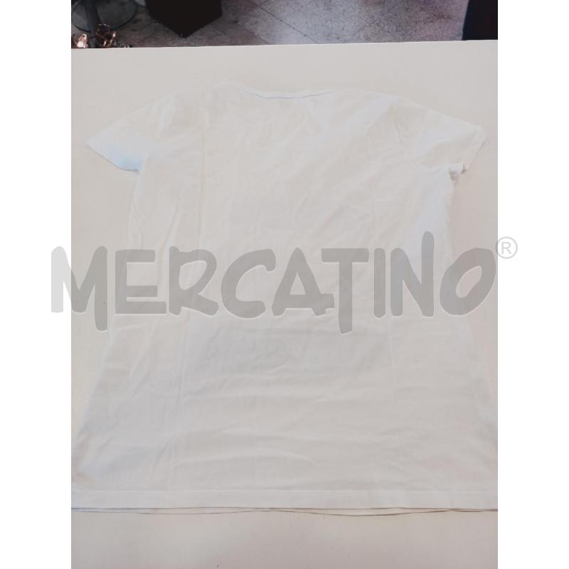 MAGLIA DONNA LIU-JO  BIANCA SCRITTA FASCE COLORATE | Mercatino dell'Usato Roma rebibbia 2