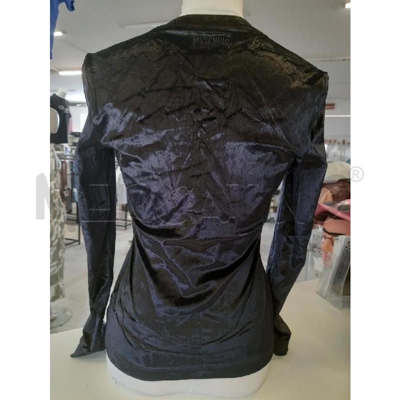 MAGLIA DONNA NERA MOSCHINO VELLUTO | Mercatino dell'Usato Roma rebibbia 2