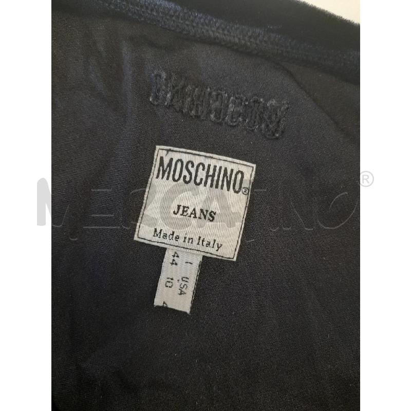 MAGLIA DONNA NERA MOSCHINO VELLUTO | Mercatino dell'Usato Roma rebibbia 3