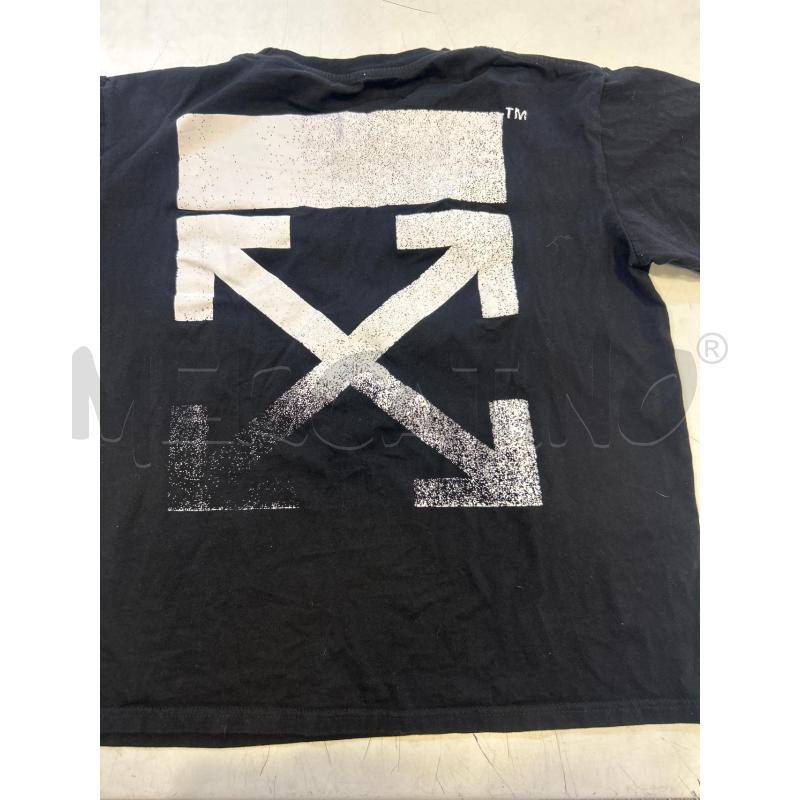 MAGLIA DONNA OFF WHITE NERA SCRITTA BIANCA  | Mercatino dell'Usato Roma rebibbia 2