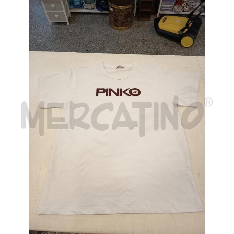 MAGLIA DONNA PINKO BEIGE DISEGNO NERO STRASS | Mercatino dell'Usato Roma rebibbia 1