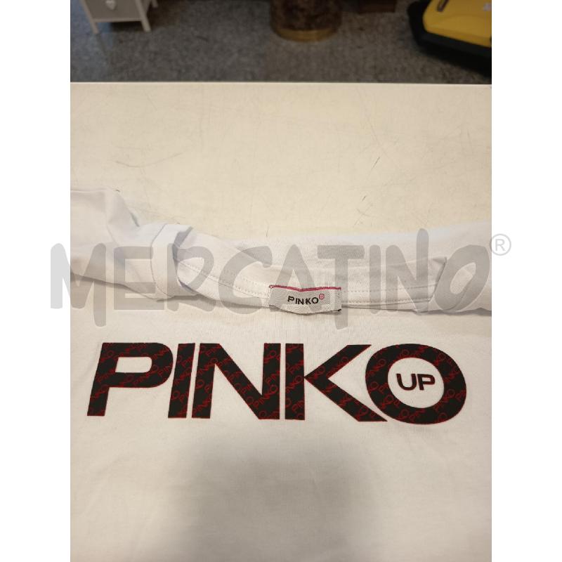 MAGLIA DONNA PINKO BEIGE DISEGNO NERO STRASS | Mercatino dell'Usato Roma rebibbia 2