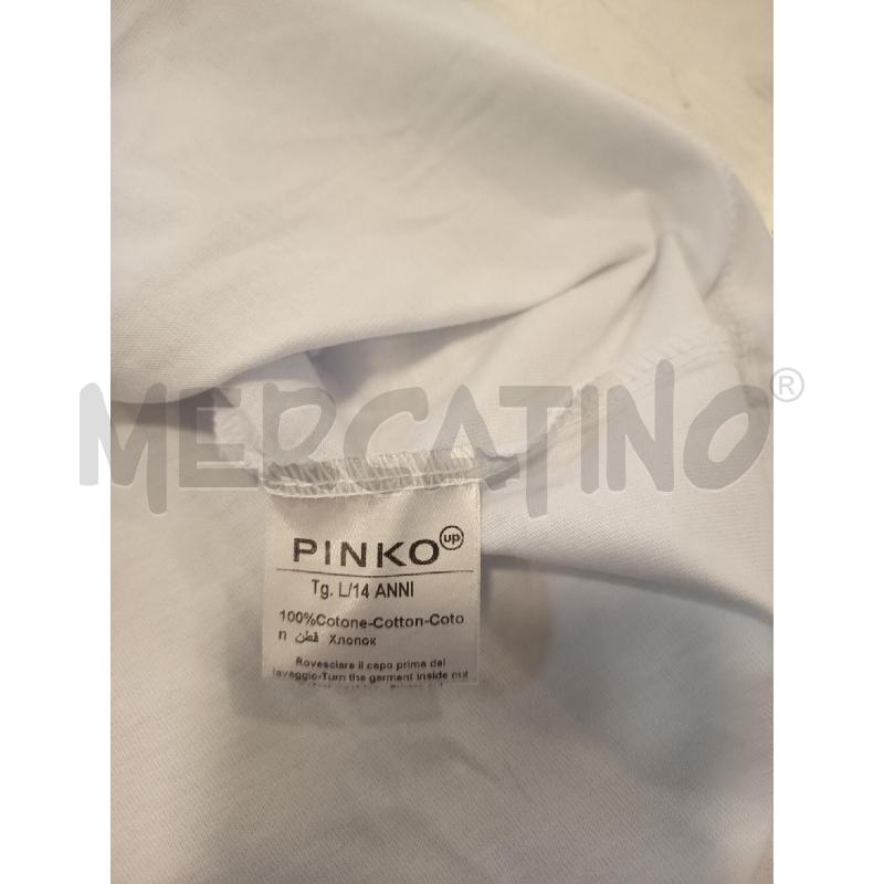 MAGLIA DONNA PINKO BEIGE DISEGNO NERO STRASS | Mercatino dell'Usato Roma rebibbia 3