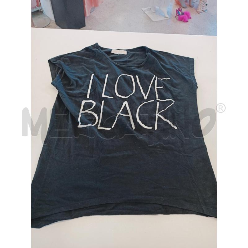 MAGLIA DONNA SILVIAN HEACH NERA SCRITTA BIANCA | Mercatino dell'Usato Roma rebibbia 1