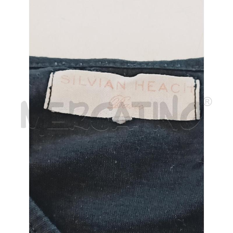 MAGLIA DONNA SILVIAN HEACH NERA SCRITTA BIANCA | Mercatino dell'Usato Roma rebibbia 2
