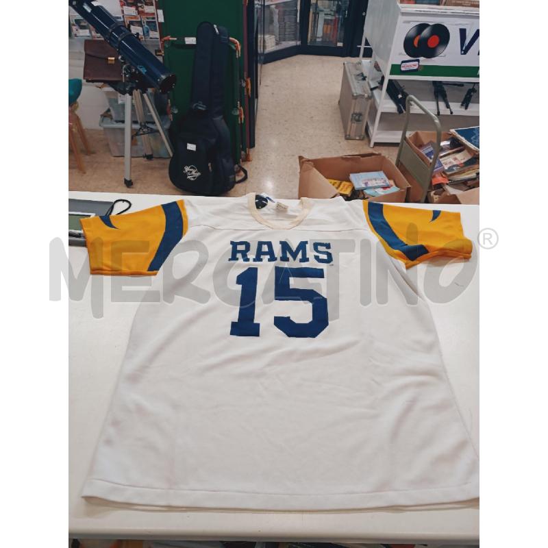 MAGLIA NFL LA RAMS BIANCO GIALLA ANNI 70 | Mercatino dell'Usato Roma rebibbia 1