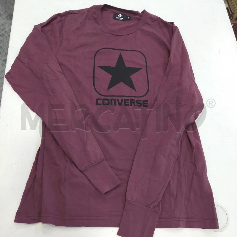 MAGLIA UOMO BORDEAUX CONVERSE | Mercatino dell'Usato Roma rebibbia 1