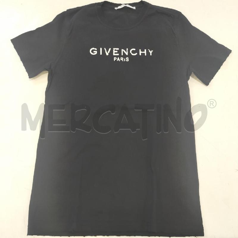 MAGLIA UOMO GIVENCHY NERA SCRITTA BIANCA | Mercatino dell'Usato Roma rebibbia 1