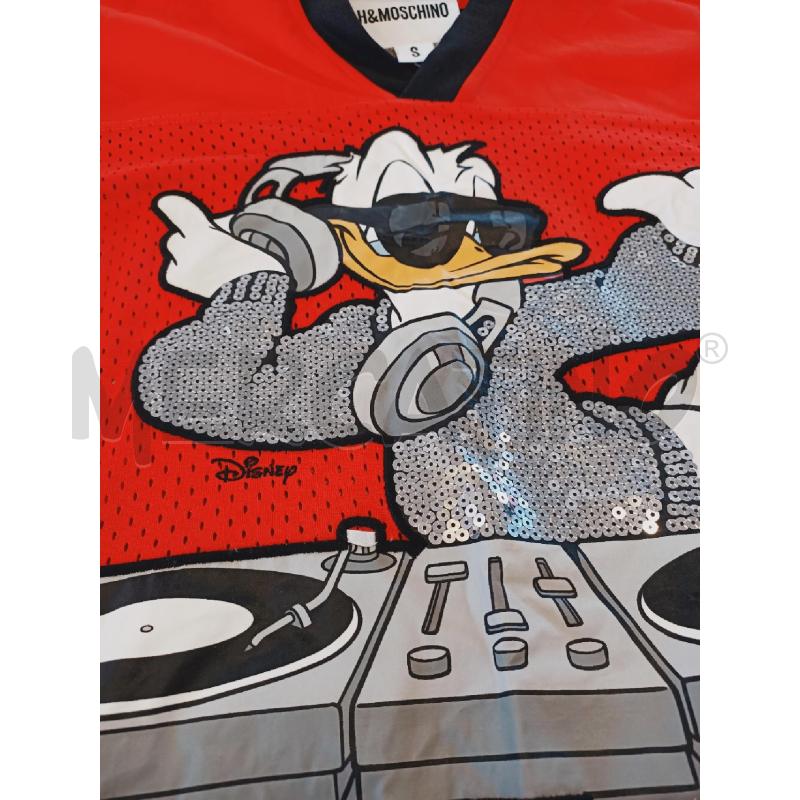 MAGLIA UOMO H6M MOSCHINO ROSSA PAPERINO STRASS | Mercatino dell'Usato Roma rebibbia 3