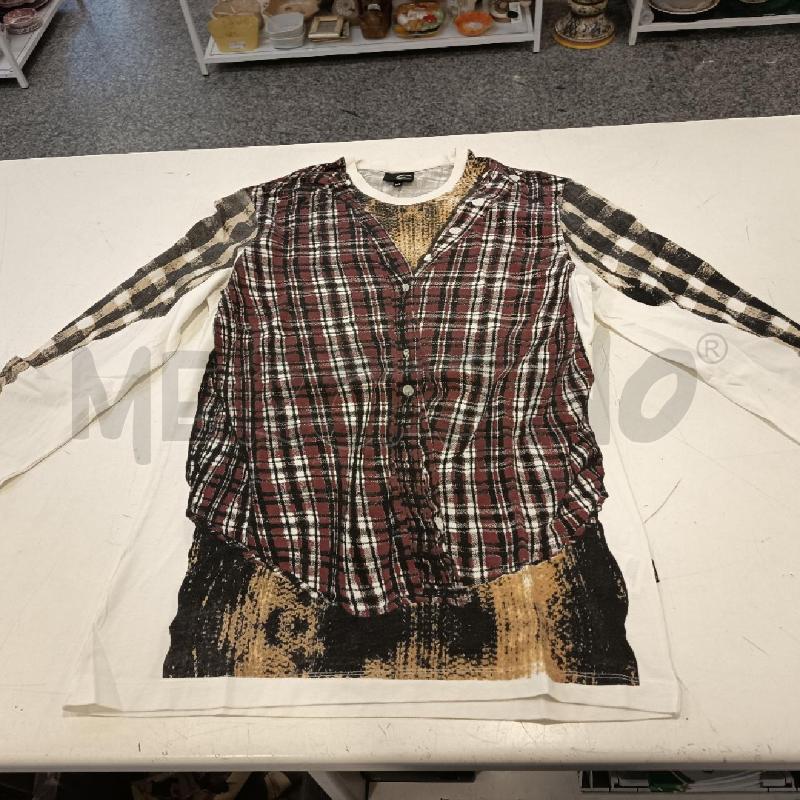 MAGLIA UOMO JUST CAVALLI MANICA LUNGA DISEGNO GILET | Mercatino dell'Usato Roma rebibbia 1