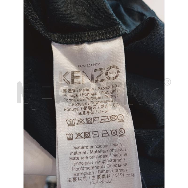 MAGLIA UOMO KENZO NERA SCRITTE BIANCHE  | Mercatino dell'Usato Roma rebibbia 3