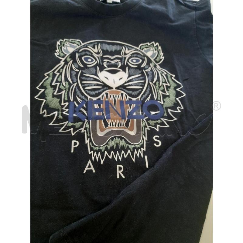 MAGLIA UOMO KENZO NERA TIGRE BLU VERDE | Mercatino dell'Usato Roma rebibbia 3
