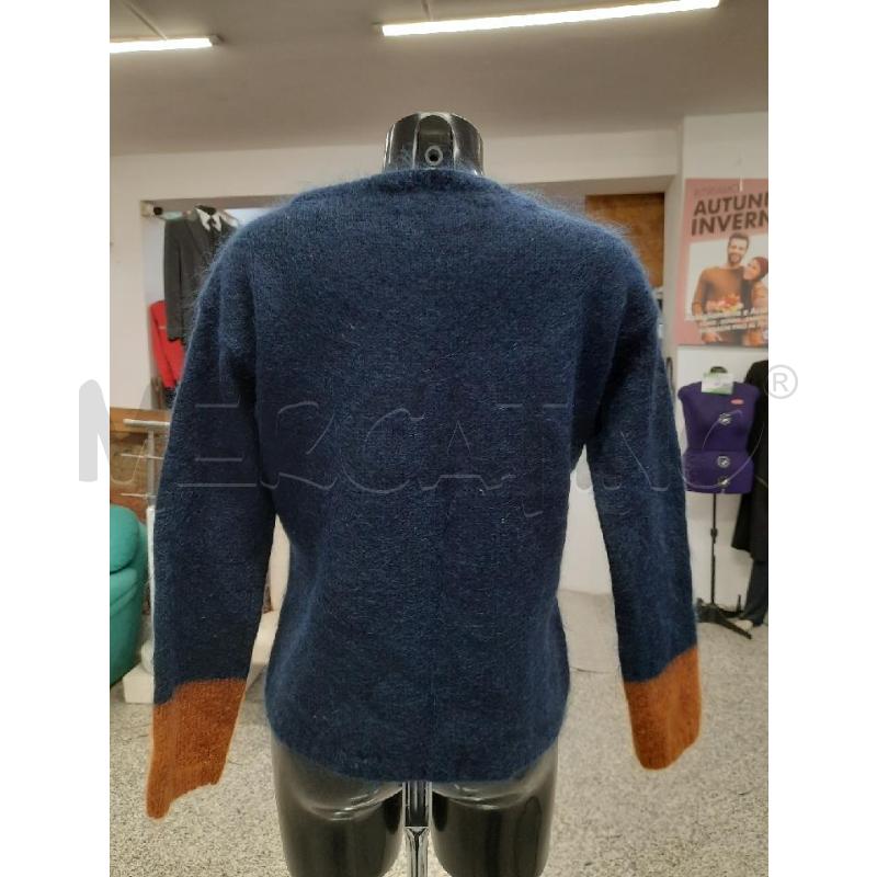 MAGLIONE DONNA JUCCA BLU S/MANICA M TGL | Mercatino dell'Usato Roma rebibbia 2