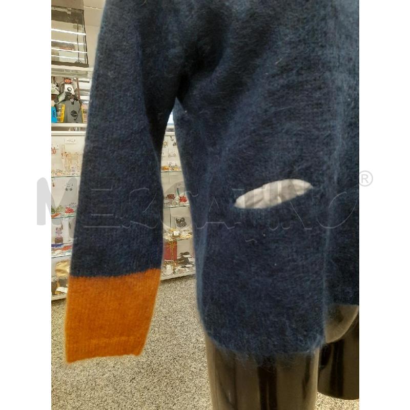 MAGLIONE DONNA JUCCA BLU S/MANICA M TGL | Mercatino dell'Usato Roma rebibbia 3