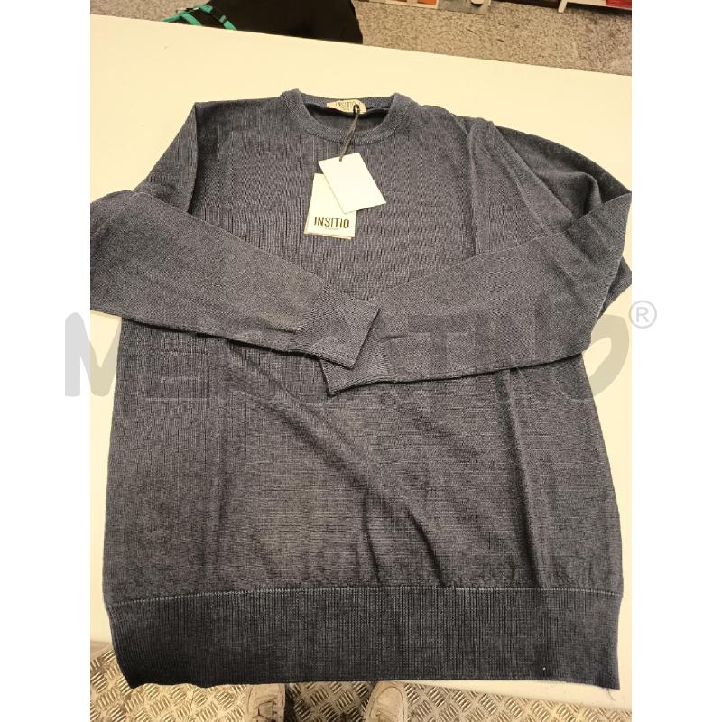 MAGLIONE INSITIO STUDIO TGM BLU 100%LANA MERINOS | Mercatino dell'Usato Roma rebibbia 2