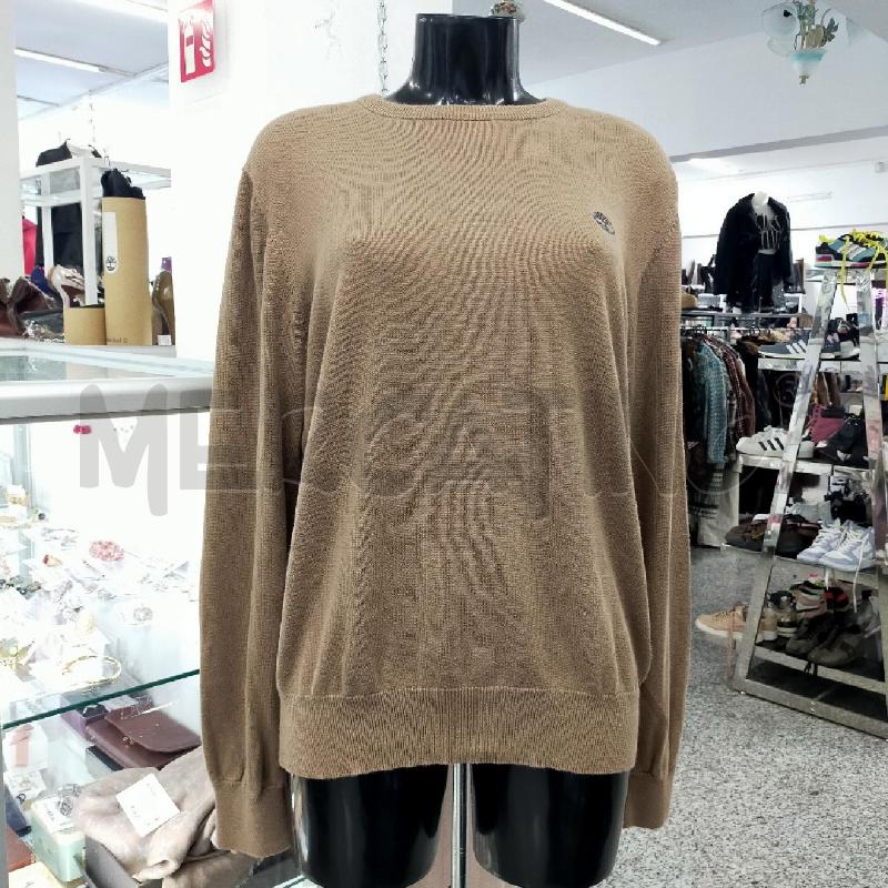 MAGLIONE UOMO TIMBERLAND MARRONE S LOGO BLU TGL | Mercatino dell'Usato Roma rebibbia 1