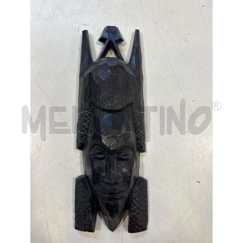MASCHERA ETNICA LEGNO PUNTE  | Mercatino dell'Usato Roma rebibbia 1