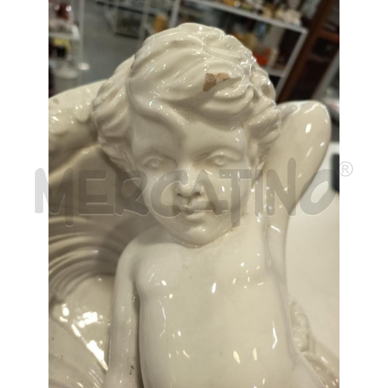 MENSOLA CERAM BIANCA PUTTO DA RIV | Mercatino dell'Usato Roma rebibbia 2